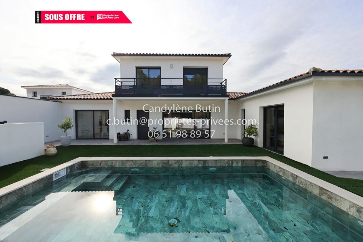 magnifique villa neuve contemporaine de 2021 avec piscine et garage