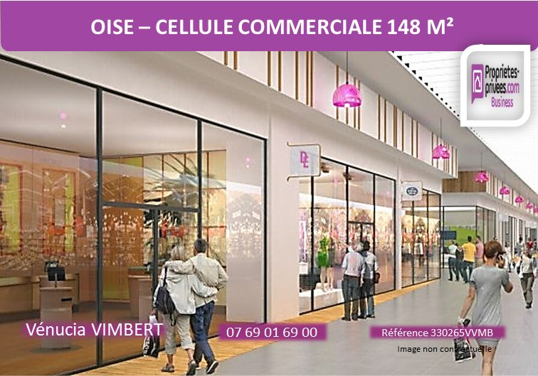 Sud Oise ! Local commercial 148 m², A Louer