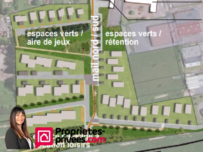Terrain constructible et viabilisé Mably 456 m2