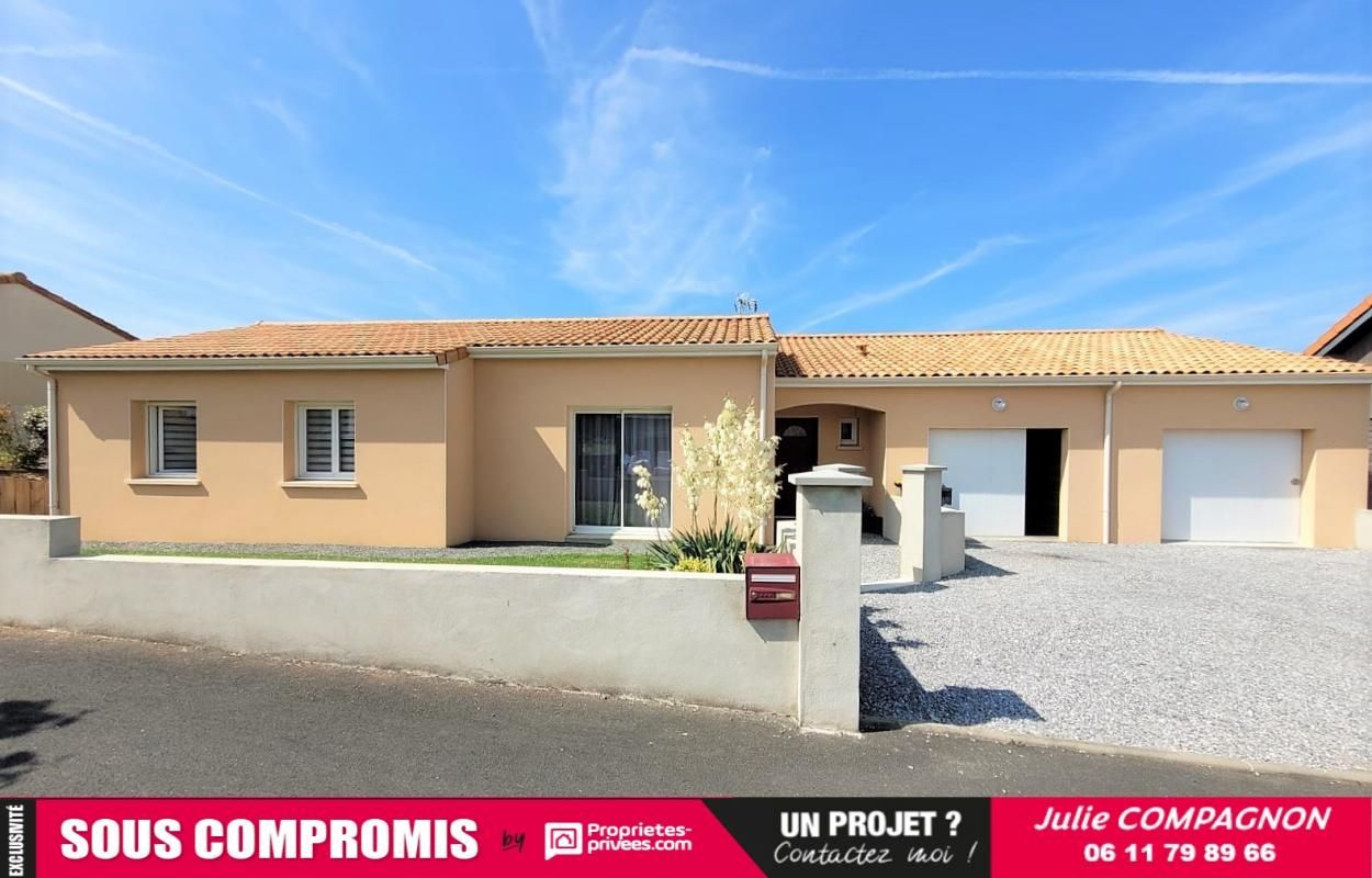 Maison de 119 m² - 3 chambres + 1 bureau 8 m²- double garage et jardin