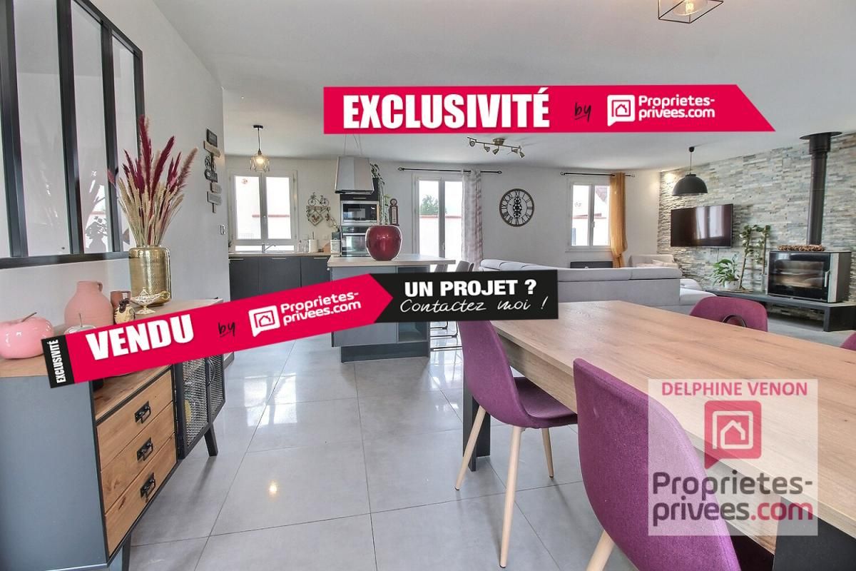 Exclusivité - Maison de plain pied 3 chambres + bureau sur un terrain de 926 m² à Chateauneuf Sur Loire