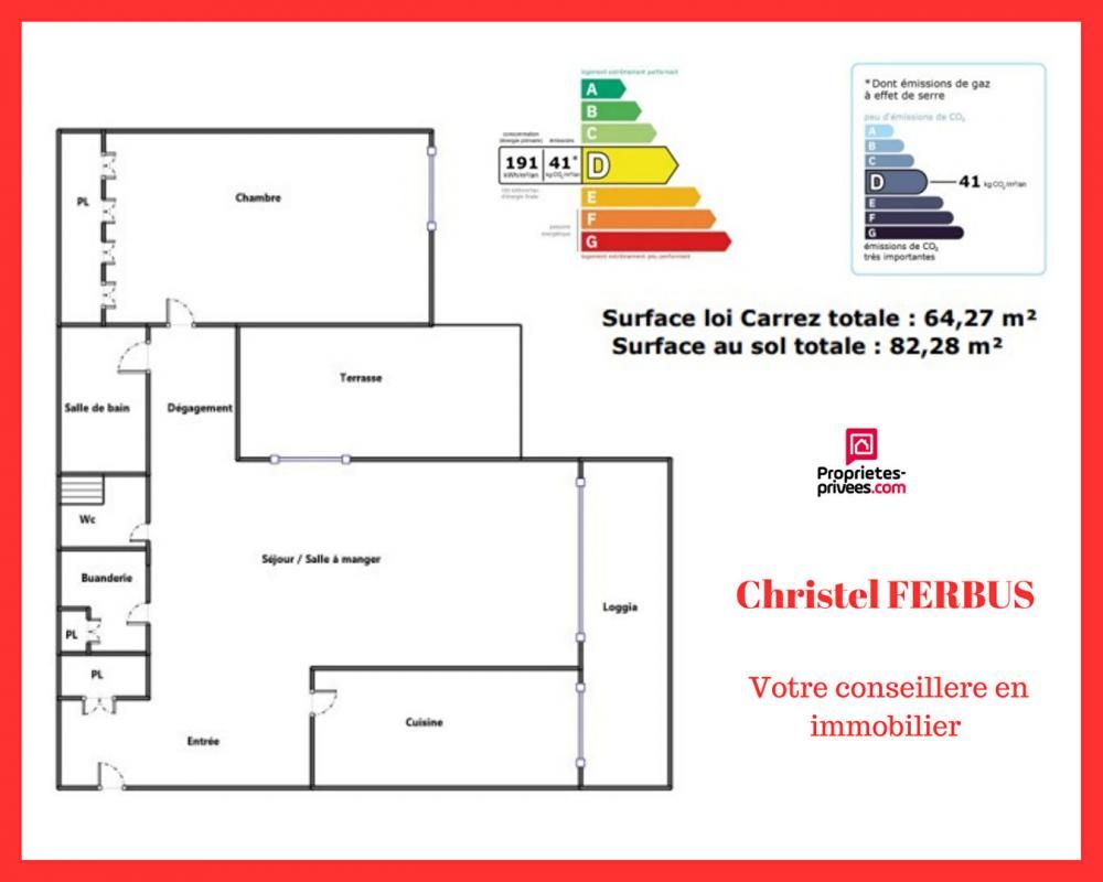 PANTIN 93500 PANTIN- Secteur Canal de l'Ourcq -Appartement 2 pièces 64,27 m²- Loggia - Balcon - Parking- Cave 2