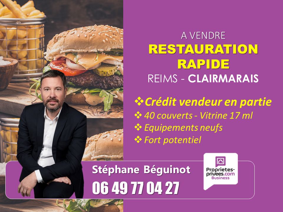 REIMS Clairmarais - EXCLUSIVITE, Restauration Rapide