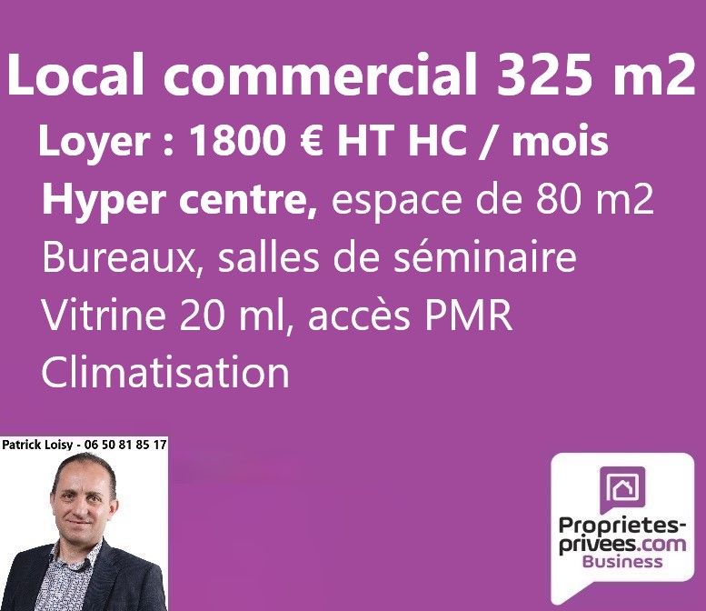 NEVERS HYPER CENTRE - LOCATION LOCAL COMMERCIAL 325 M2