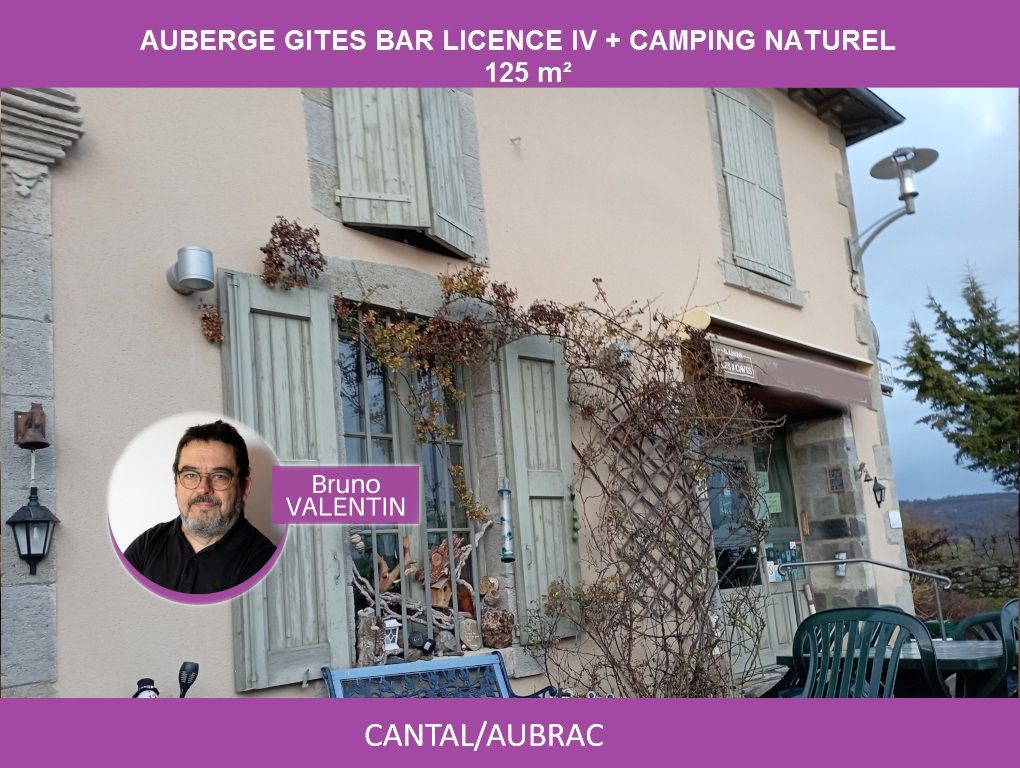 AURILLAC 15 CANTAL - AUBERGE, BAR LICENCE IV 125 m², CHAMBRES D'HÖTES, CAMPING 1