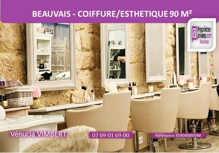 EXCLUSIVITE BEAUVAIS ! Fonds de commerce Coiffure/Esthétique 90 m²