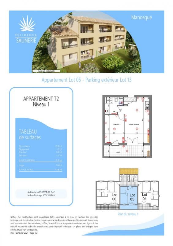 MANOSQUE Appartement Manosque 2 pièces 42 m² - 180 000 Euros - 2