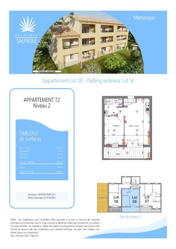 MANOSQUE Appartement Manosque 2 pièces 51 m² - 199 000 Euros - 2