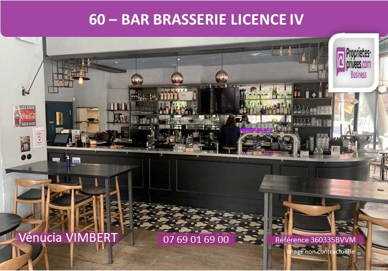 SECTEUR CHAMBLY -  Bar Brasserie Licence IV, Terrasse et Logement