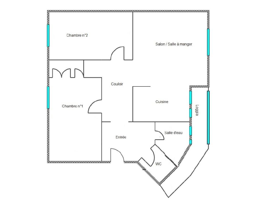 Appartement Brignoles 3 pièce(s) 49 m2