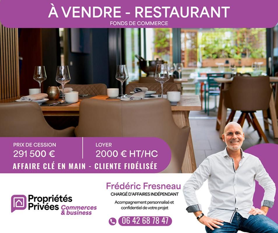 56000 VANNES - Restaurant 70 places, avec logement T2