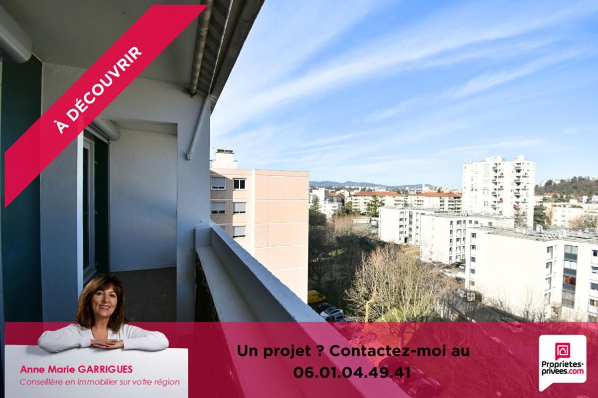 TASSIN - Superbe T3 de 63m² au dernier Étage avec balcon