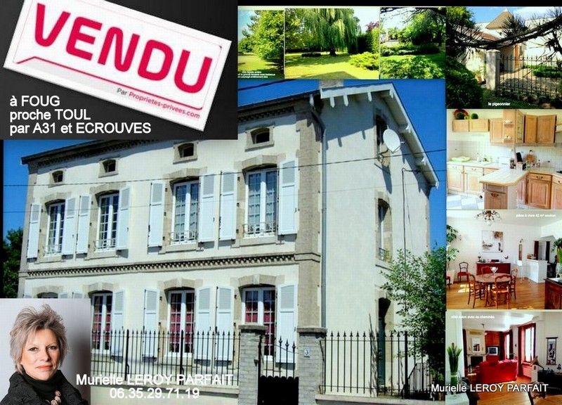 à 10mn de TOUL/MAISON MAITRE/4CH/JARDIN/259000€HAI