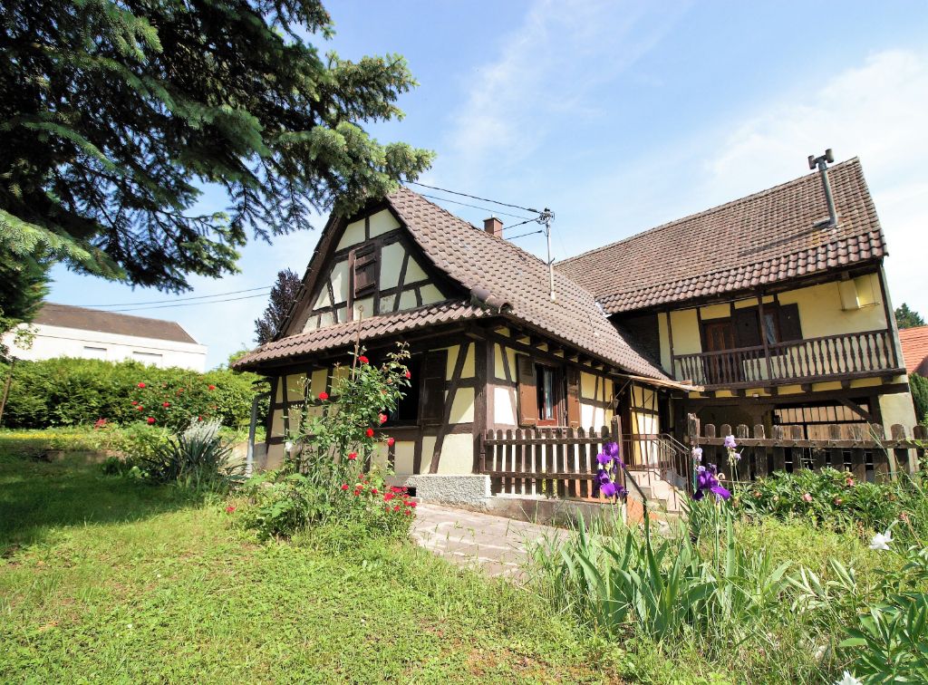 Maison Alsacienne + grange sur un terrain de 11,32 ares