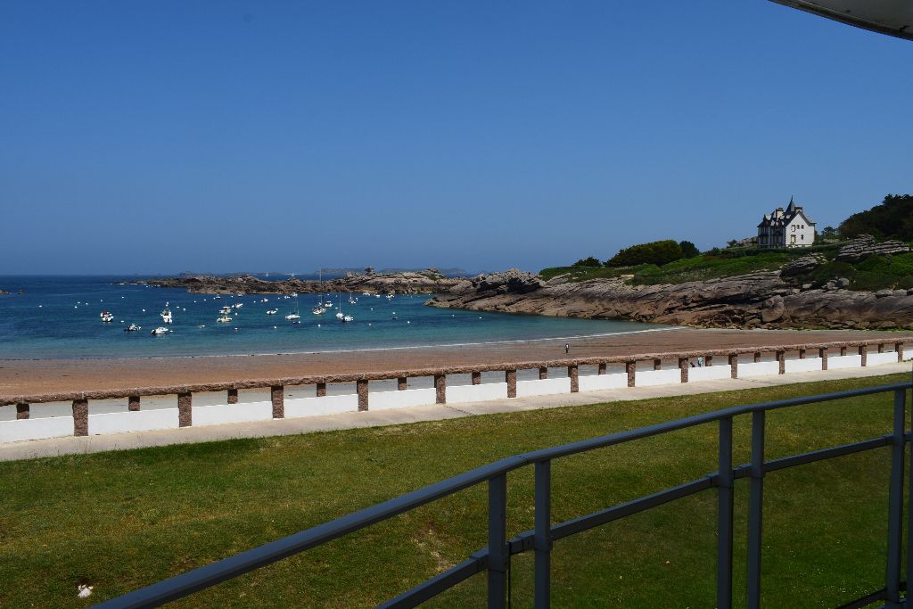 Vente appartement T 4 vue mer, terrasse, Grève Blanche, Trégastel 22730