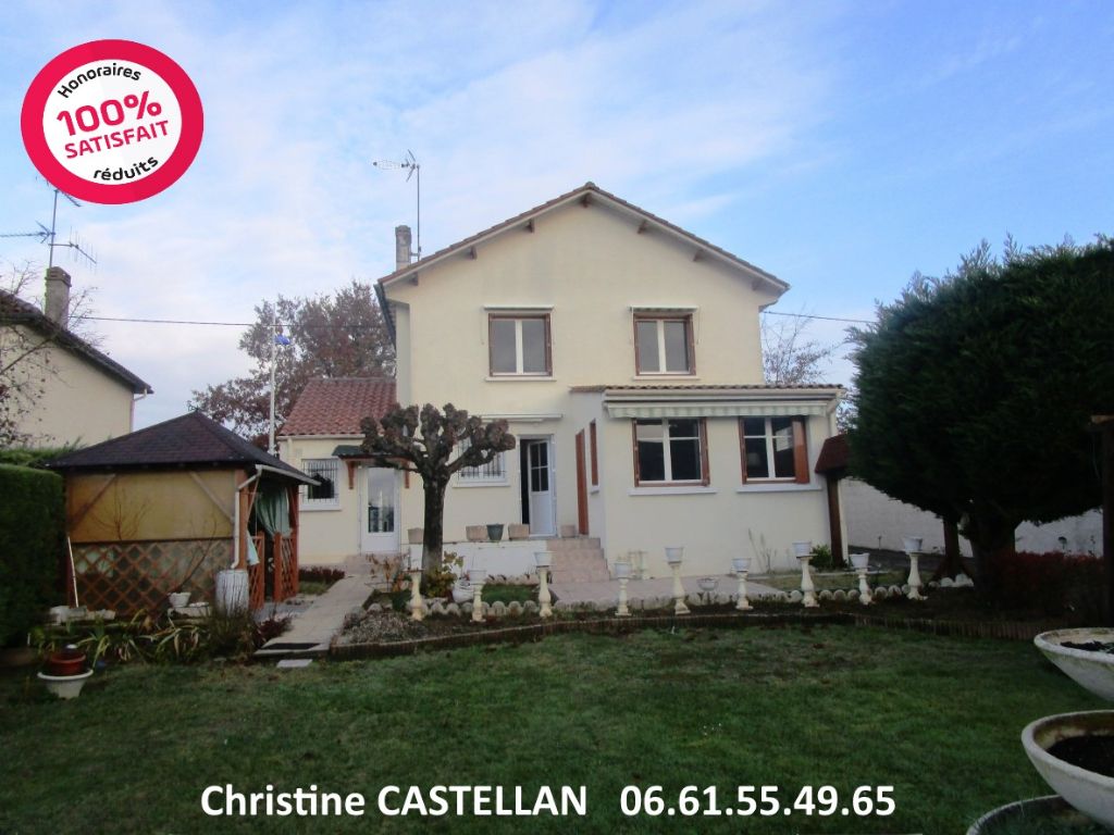 Maison Angouleme 3 chambres, garage et jardin