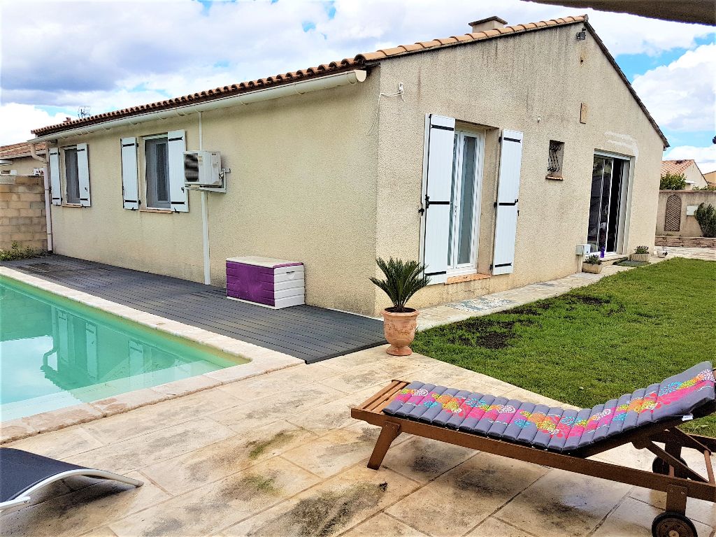 EXCLUSIVITE ! Manduel villa de P.P. 106m² piscine sur 478m² de terrain