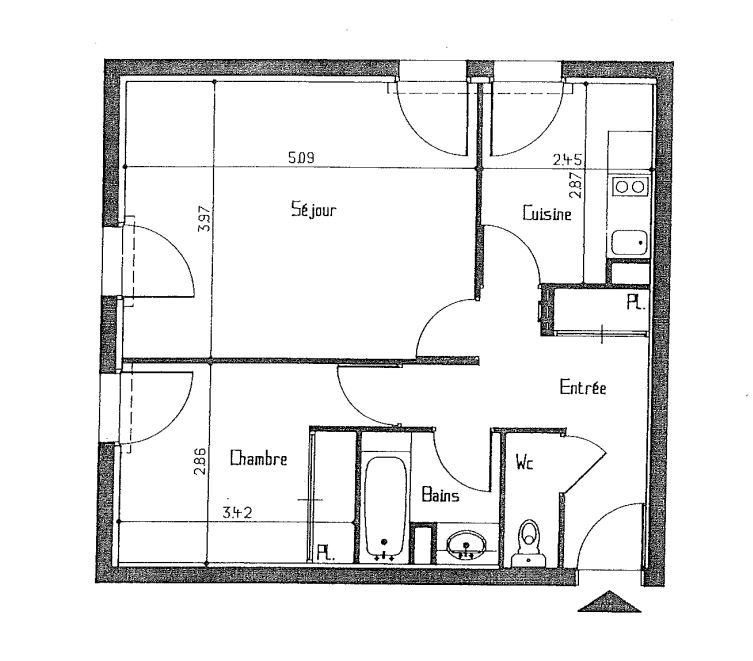 Appartement avec jardin privatif