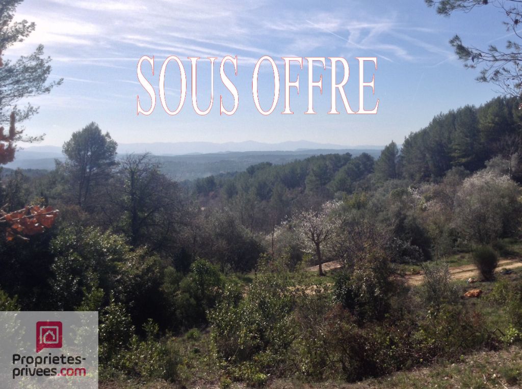 Terrain avec vue panoramique et permis de construire