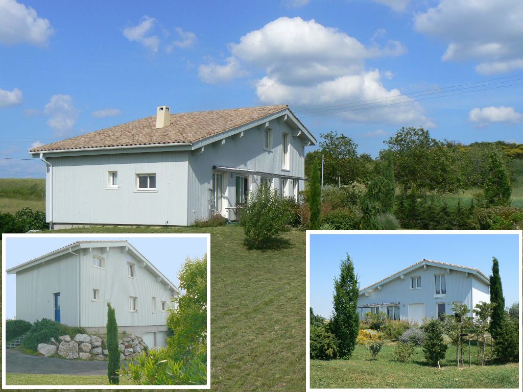 Maison de standing en bois sur terrain 1800 m2