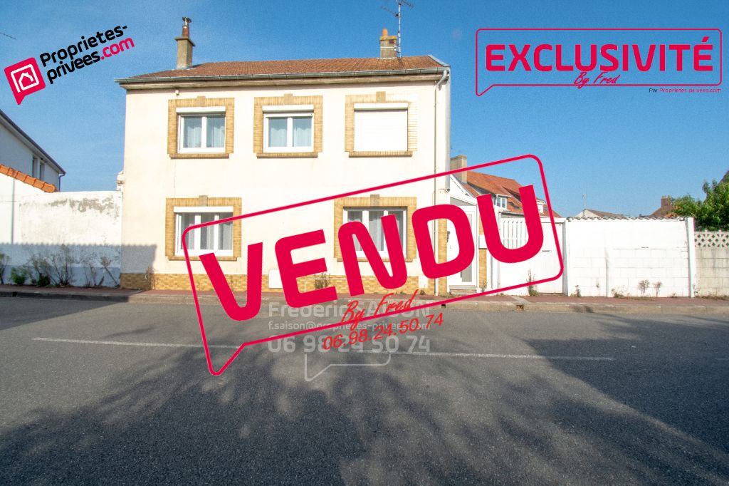 CALAIS - 62100 - MAISON - 60M² - 2 CHAMBRES - BUREAU - JARDIN
