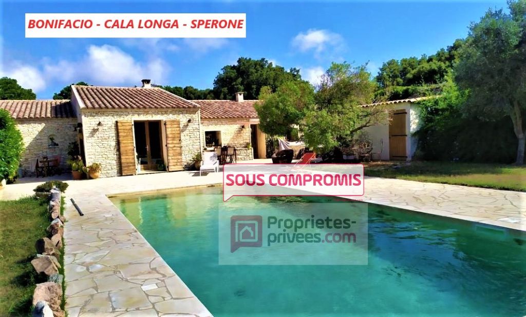 BERGERIE BONIFACIENNE AVEC PISCINE + MINI VILLA - TERRAIN DE 6938 M2 - BONIFACIO - SPERONE - SUD CORSE