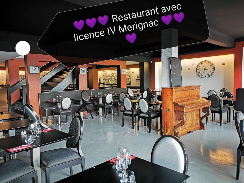 MERIGNAC - bar-restaurant branché licence IV de 400 m2 avec 2 terrasses
