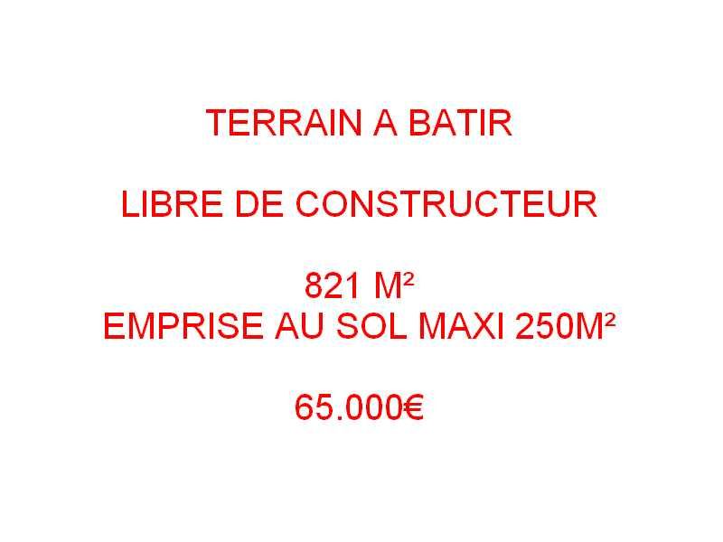 Terrain à bâtir, 821m², viabilisé, lot  N°12