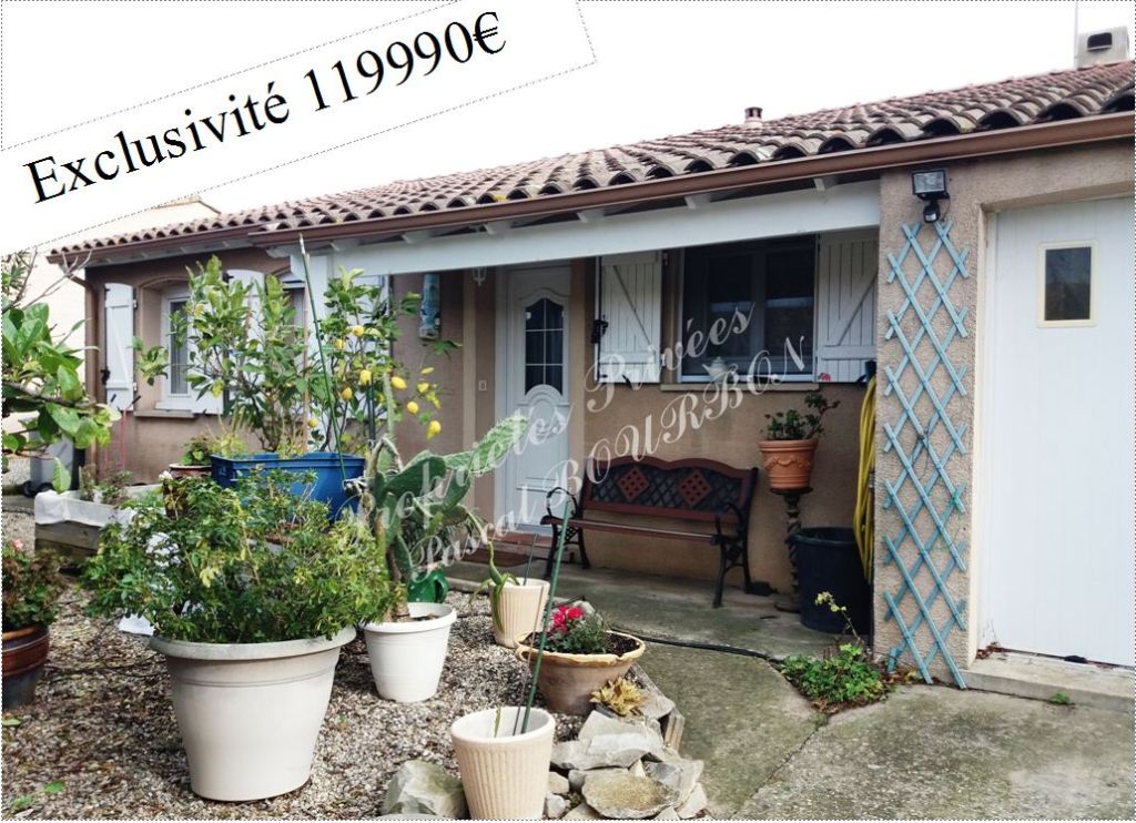 Maison Carcassonne 3CH, 80 m2, garage , terrain