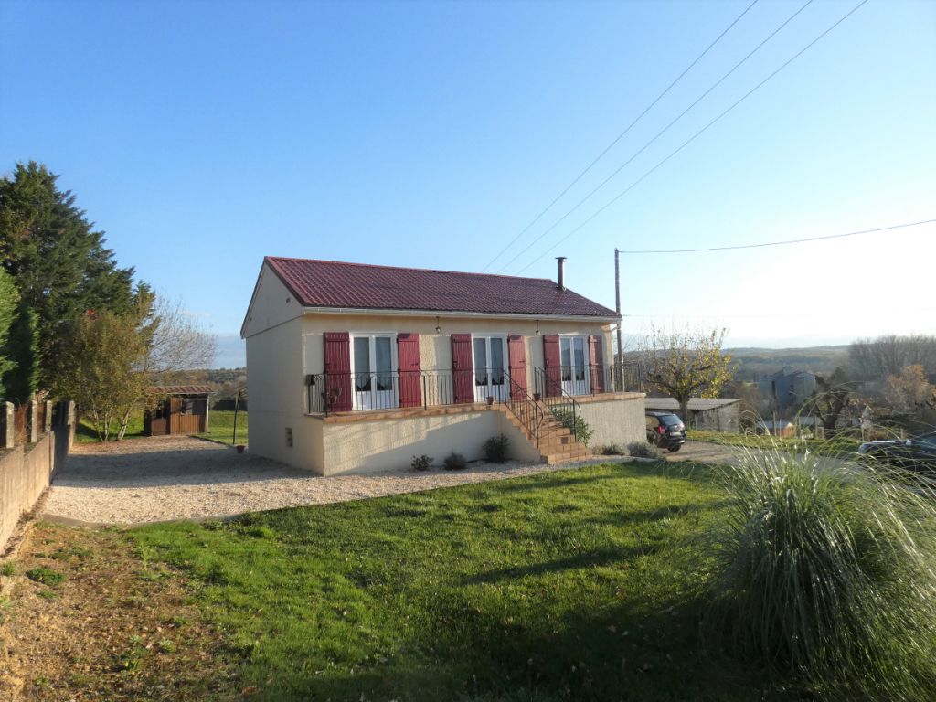 Maison sur sous-sol, 80m² / 2chs / terrain 1509m²