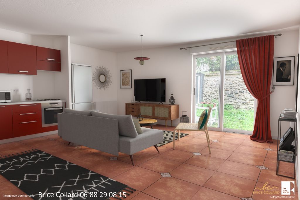 95470 VEMARS Appartement 2 pièces + jardin + parking