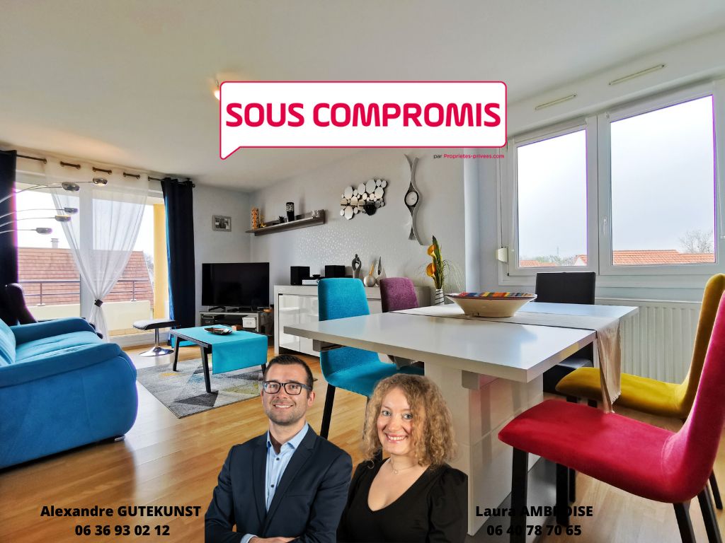 Vente appartement F4  - 84 m² avec 2 balcons + garage