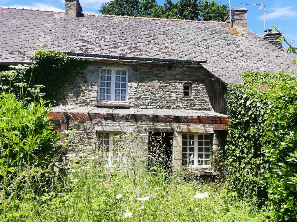 Morbihan, Taupont 56800, Maison de campagne en pierre à rénover