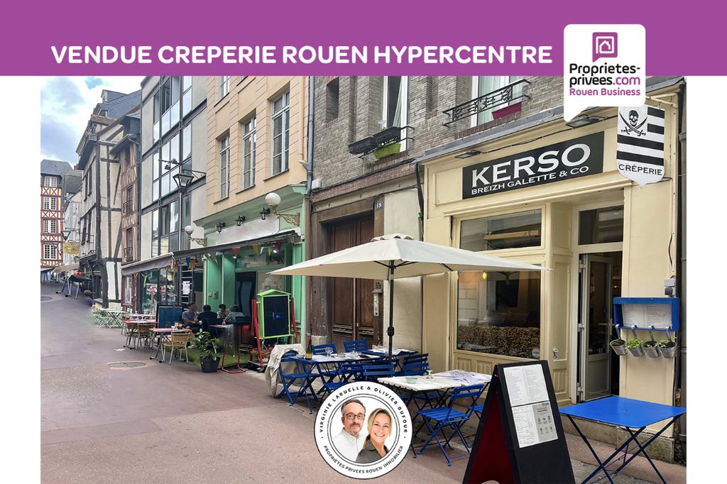 ROUEN HYPERCENTRE - SNACK CREPERIE PETITE RESTAURATION 22 COUVERTS