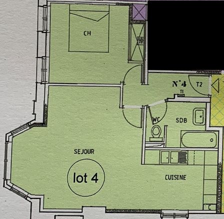 Lot de deux Appartements  T2, Roubaix 4 pièce(s) 87.99 m2