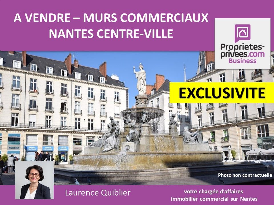 EXCLUSIVITE NANTES CENTRE VILLE -  MURS  COMMERCIAUX  LIBRES 71 M²  VITRINE D'ANGLE