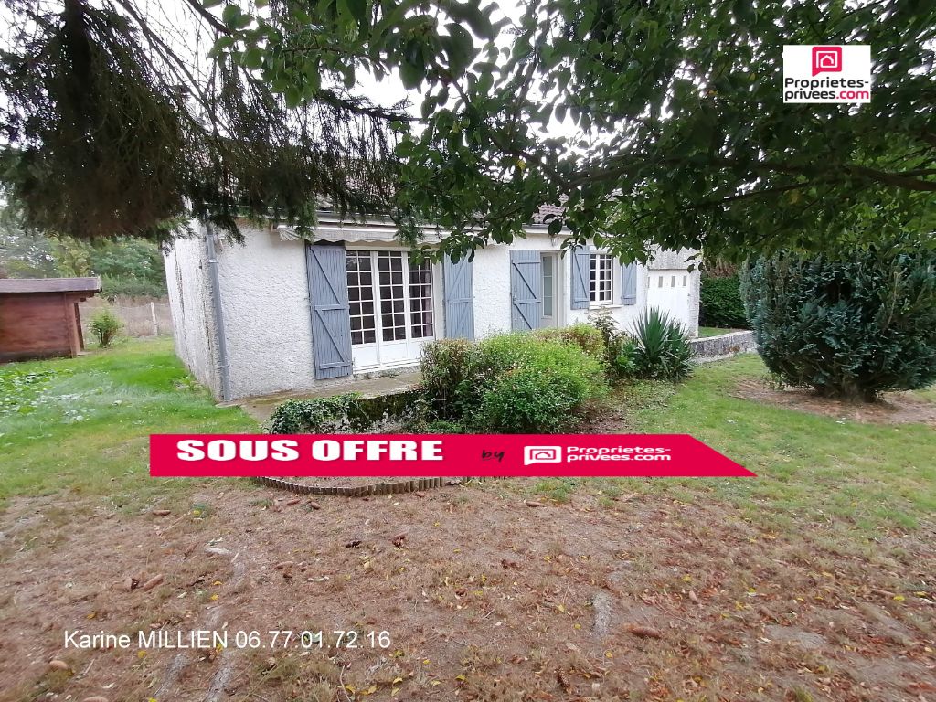 DAMPIERRE SUR AVRE 28350 Maison individuelle de plain-pied - 2 chambres - Garage - Cabanon de jardin en bois - Terrain - 130 000 HAI