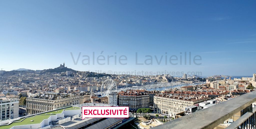 MARSEILLE (13001)  BOURSE VIEUX-PORT T 3/4 - 87,75 m2 - DERNIER ETAGE