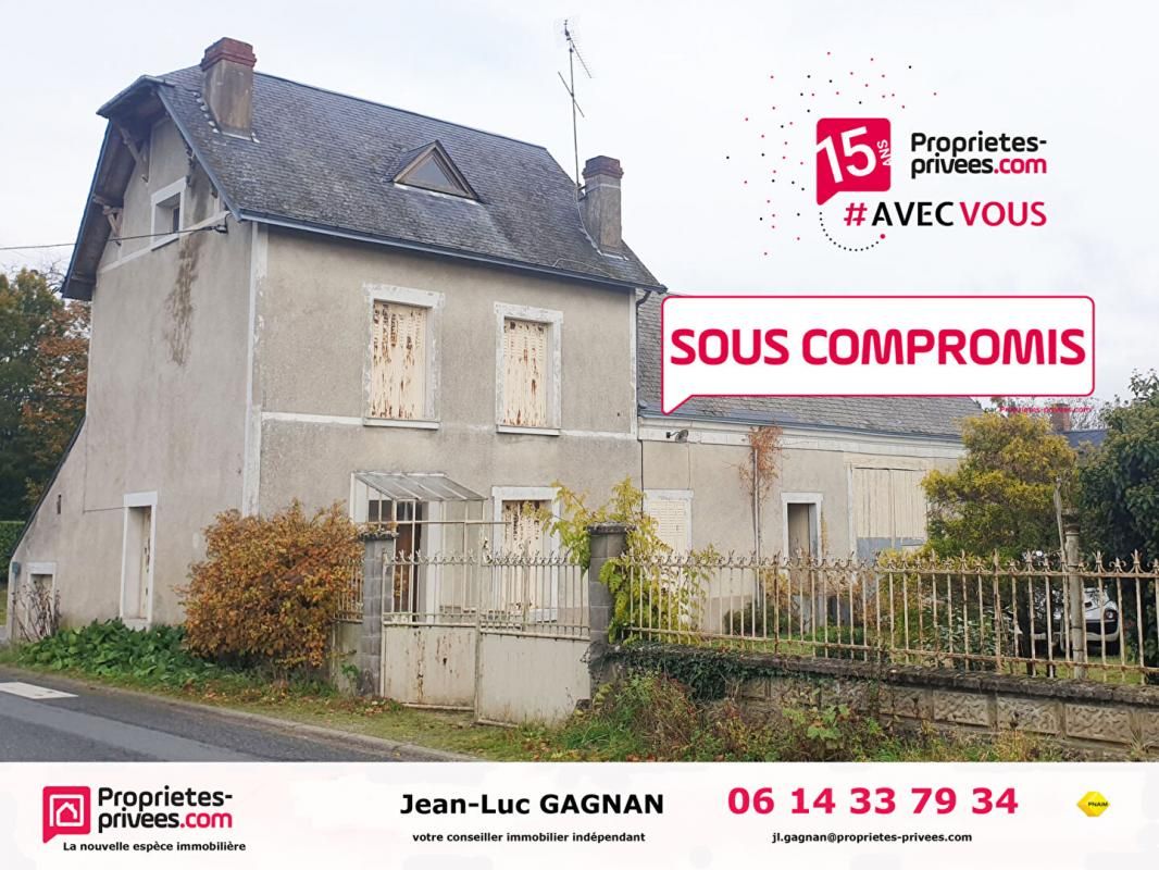 Ensemble de 2 longères -100 m² habitable - 5 pièces - 3 chambres - 197 m² aménageables - 1467 m² de terrain