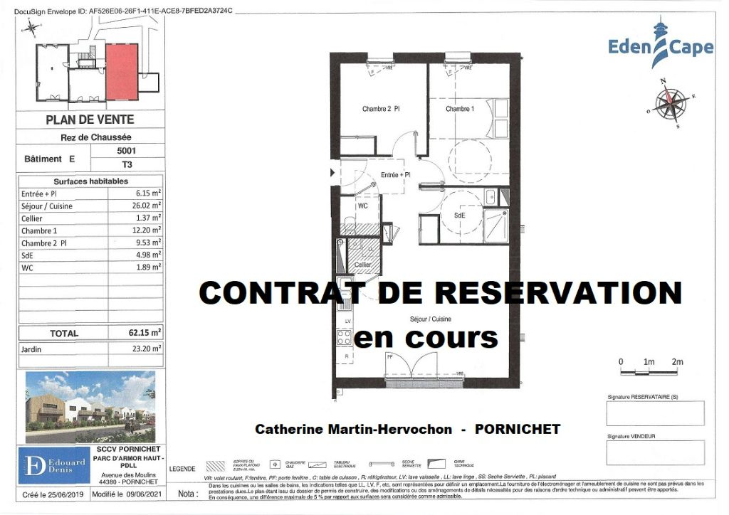 T3 en rez-de-jardin - Commerces et plage à pied