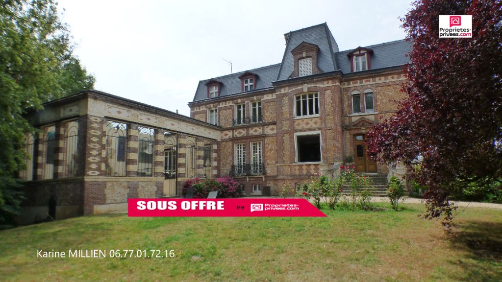 NONANCOURT 27320 Maison de Maître - 2 étages - 7/8 chambres - 5 Garages fermés - Parc arboré de 6163 m² - 550 000 HAI