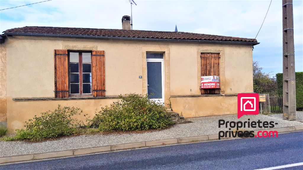 Maison de 68 m2 proposant une chambre et une mezzanine au centre de Le Pian sur Garonne