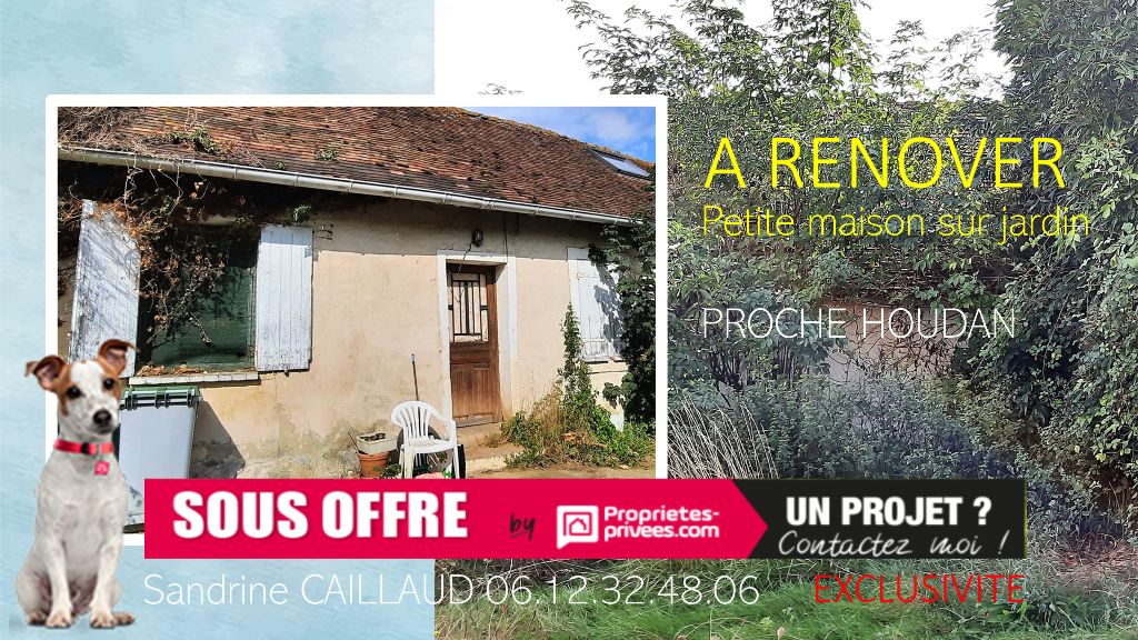 5MN HOUDAN (78550) - petite maison à rénover - jardin - 65000 Euros HAI