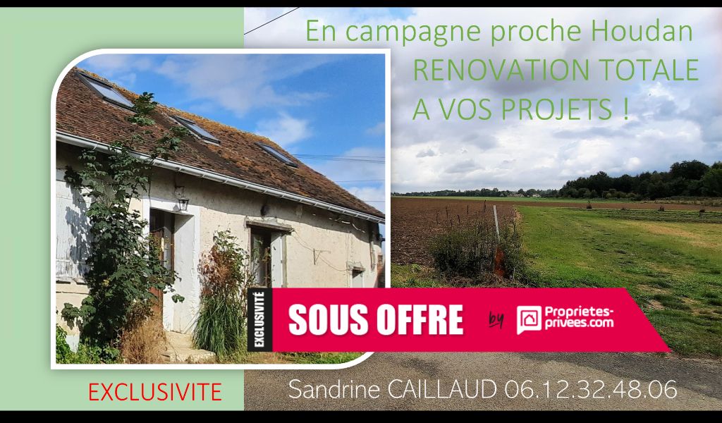 5MN HOUDAN  (78550) - maison ancienne à rénover - jardin 186m² - 70000 Euros HAI