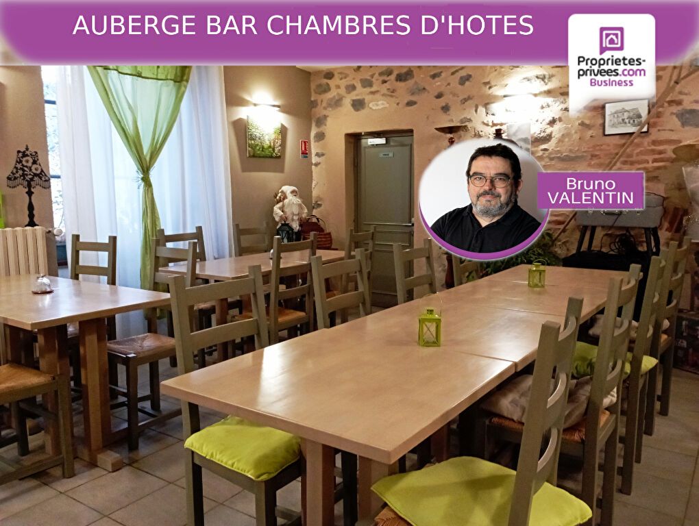 15 CANTAL - FONDS DE COMMERCE AUBERGE + BAR 125 m², CHAMBRES D'HÖTES, CAMPING