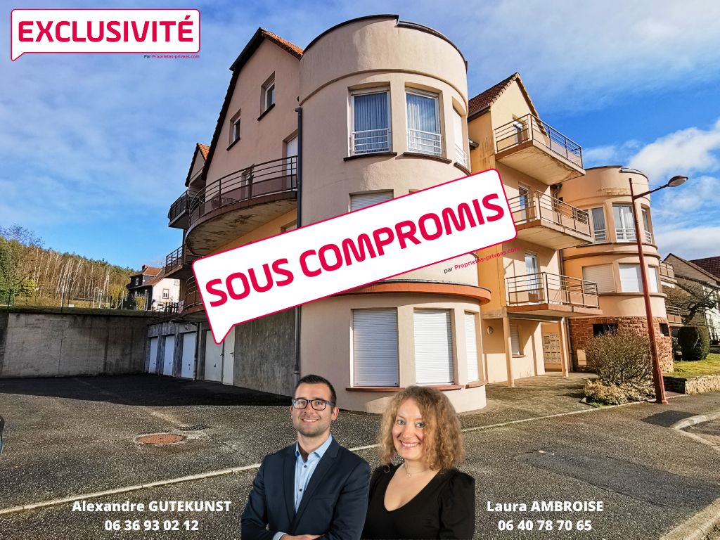 ****SOUS COMPROMIS**** Vente appartement F2 - 44 m² avec spacieuse terrasse, garage et cave