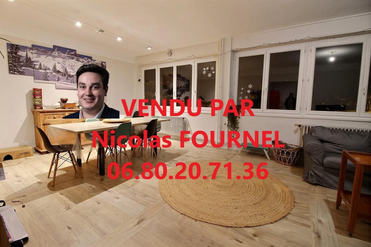 Saint Etienne 42100 grand appartement T3 83m² 2 chambres, garage + place de parking, cave