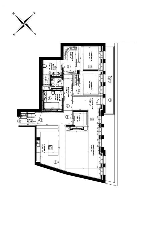 Plateau Reims 4 pièce(s) 134.80 m2+ parking