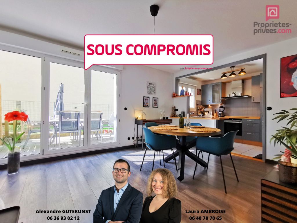 ****SOUS COMPROMIS**** Vente appartement duplex F3 de 74 m² avec terrasse + GARAGE DOUBLE + parking + cave