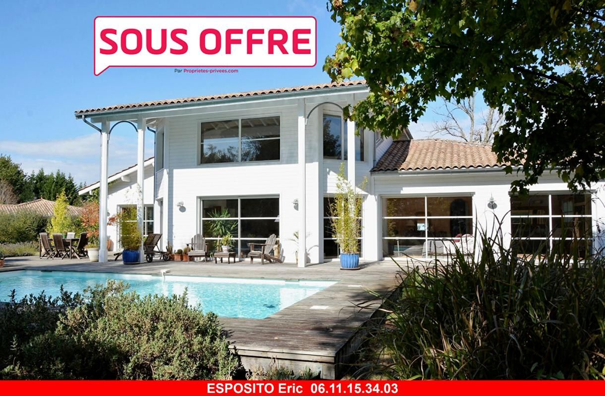 Villa bois T7 + piscine sur 2520 m² à Biscarrosse